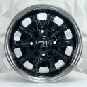 RIN 15X6 4-130 R1 SPORT VM08 BLACK MACHINE LIP ET30 CB80.9