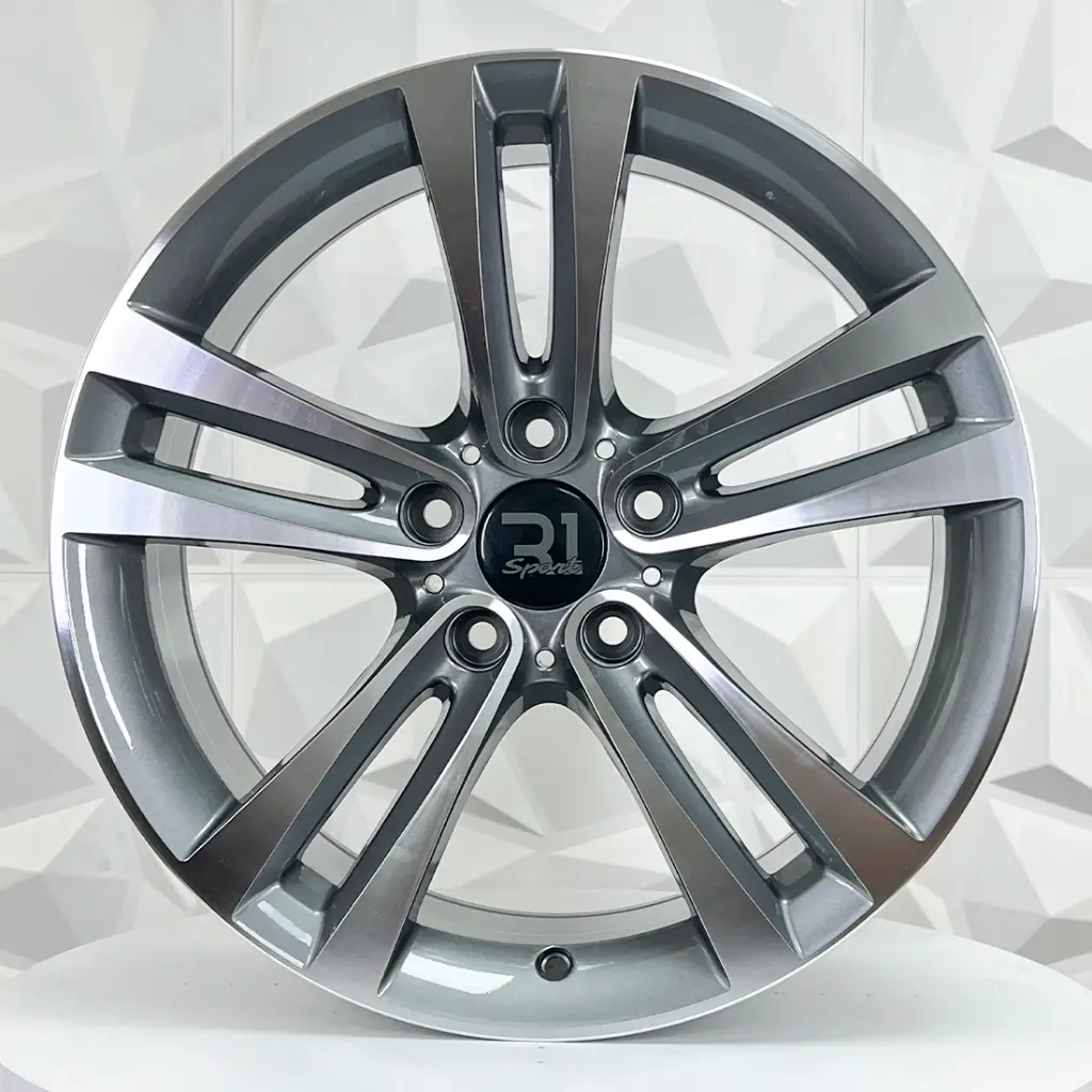 RIN 18X8 5-120 R1 SPORT FBX171-8 GUNMETAL MACHINE FACE ET34 CB72.6