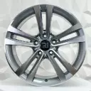 RIN 18X8 5-120 R1 SPORT FBX171-8 GUNMETAL MACHINE FACE ET34 CB72.6