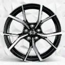 RIN 19X8 5-112 R1 SPORT H3112F MACHINE BLACK ET38 CB57.1