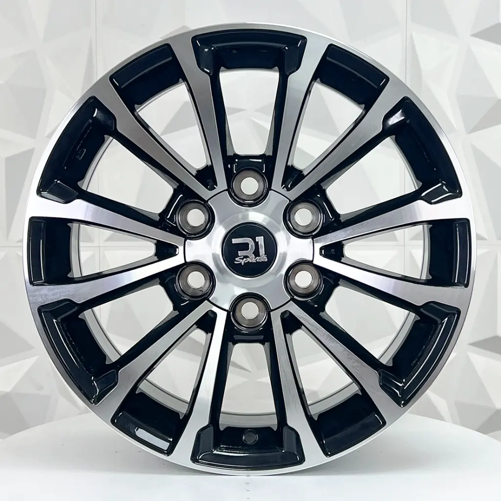 RIN 17X7.5 6-139.7 R1 SPORT H824F MACHINE BLACK ET25 CB106.1