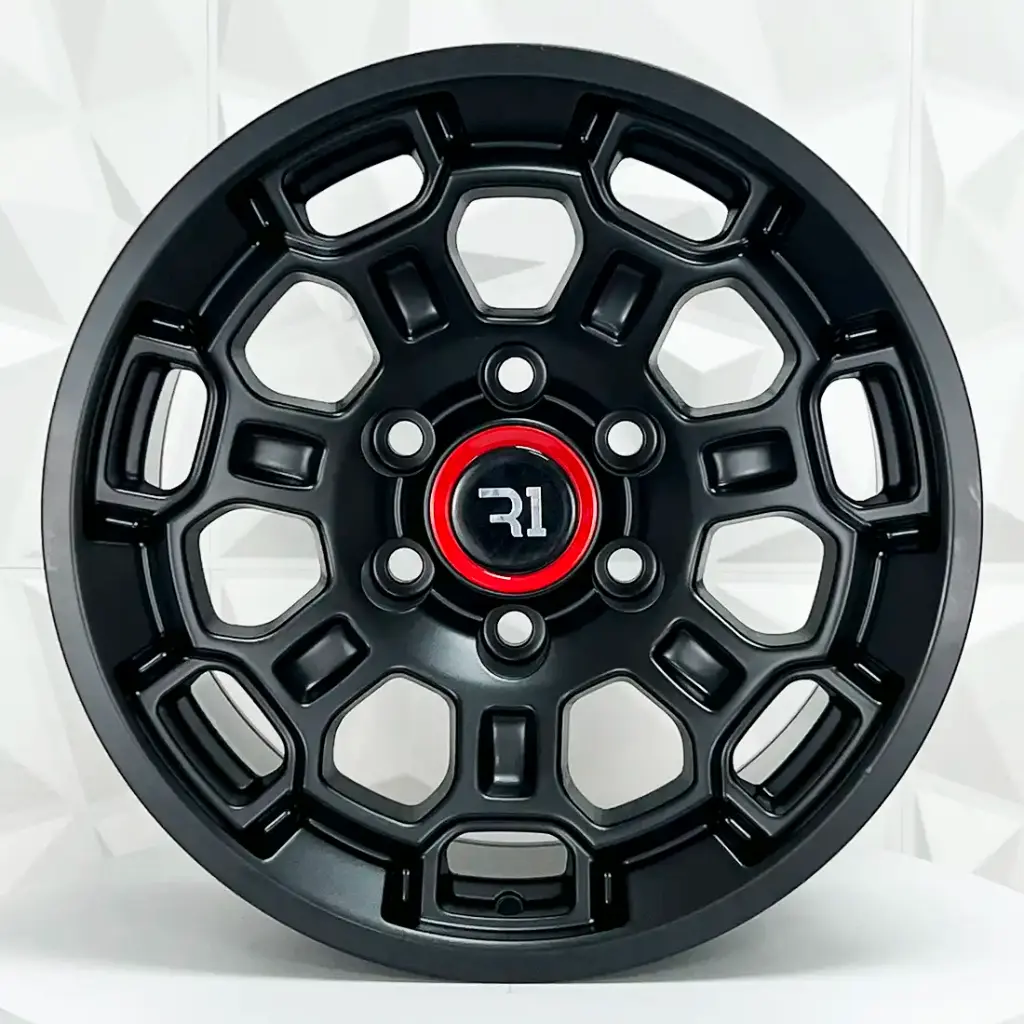 RIN 18X9 6-139.7 R1 SPORT QC1833 MATT BLACK ET15 CB106.1