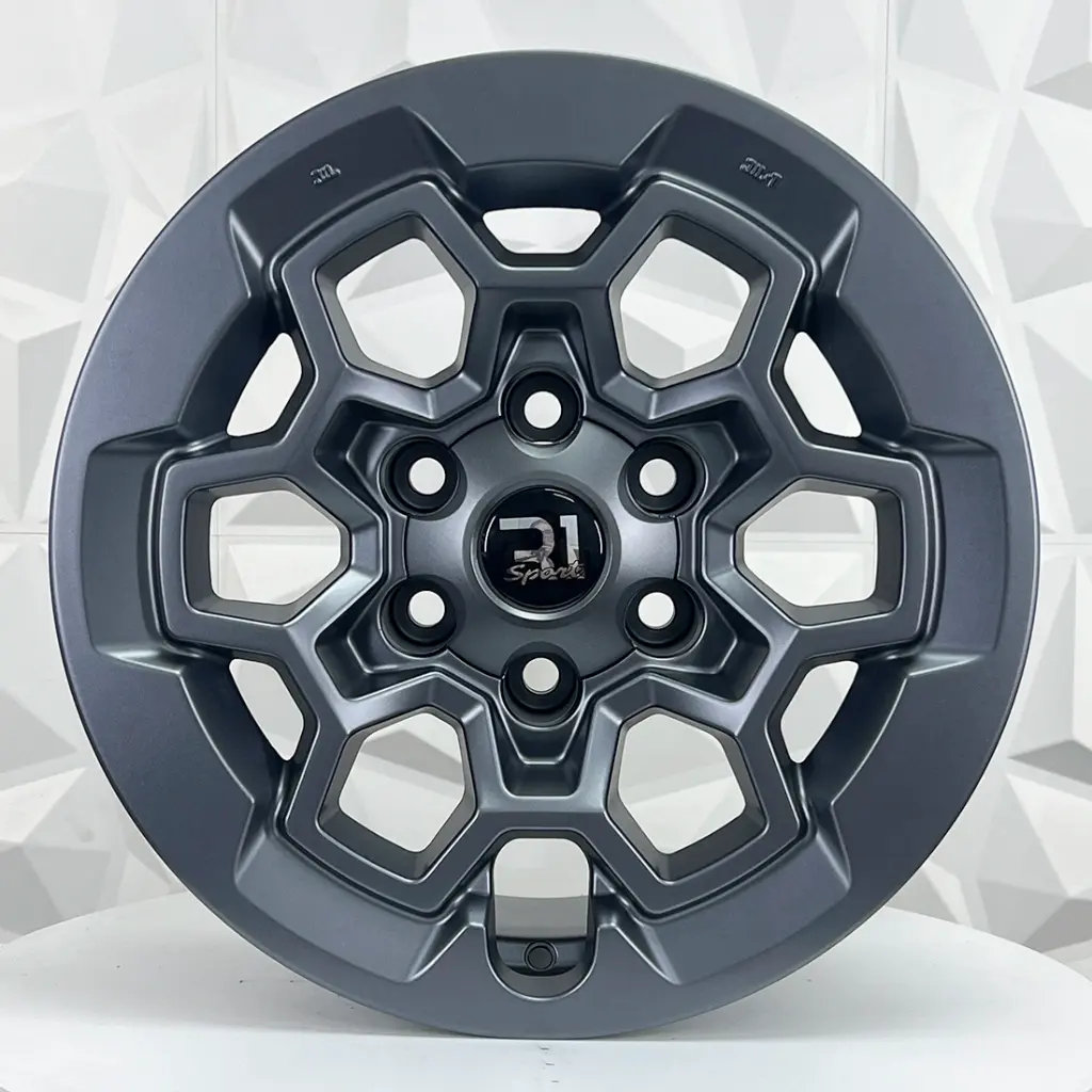 RIN 17X8 6-139.7 R1 SPORT QC2017 MATT GUNMETAL ET5 CB106.1