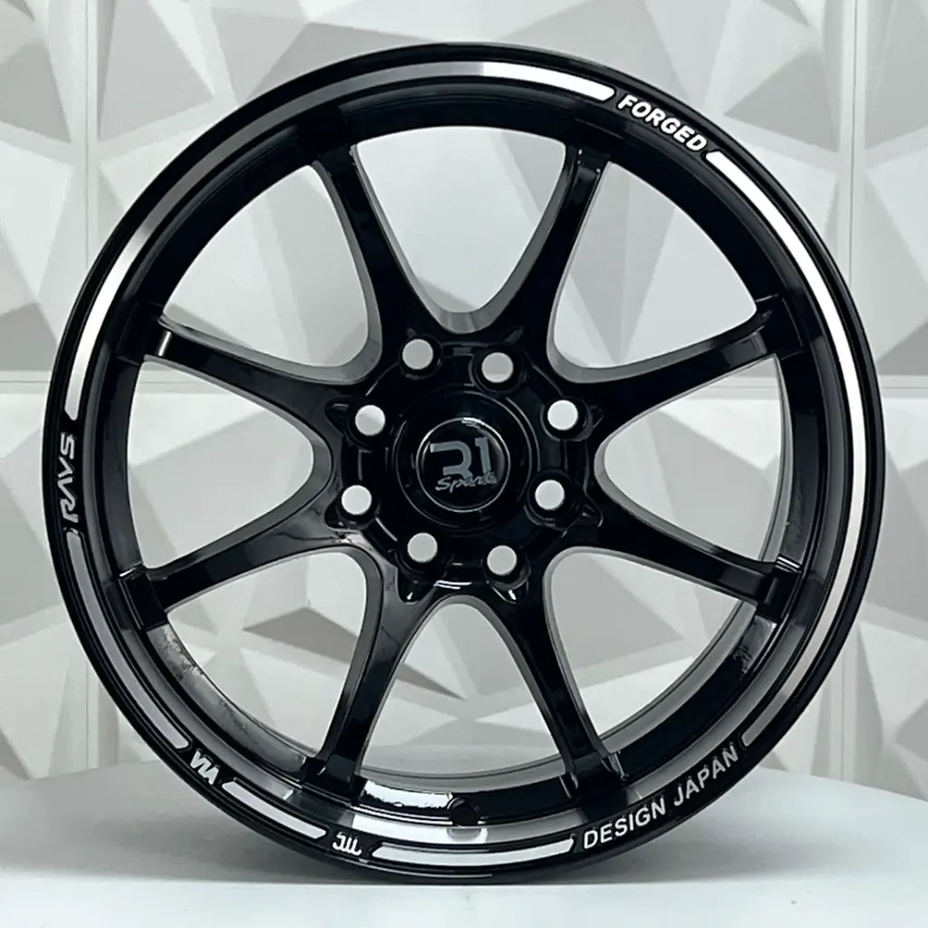 RIN 15X7 4-100/114.3 R1 SPORT X089 BLACK ML MACHINE LINE ET35 CB73.1
