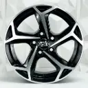 RIN 16X6.5 5-100 R1 SPORT 5216 BLACK MACHINE FACE ET35 CB57.1