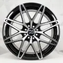 RIN 16X7 4-100/108 R1 SPORT 228 BLACK MACHINE FACE ET35 CB73.1