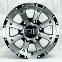 RIN 14X6 6-139.7 R1 SPORT 338 BLACK FACE AND LIP MACHINE ET20 CB110