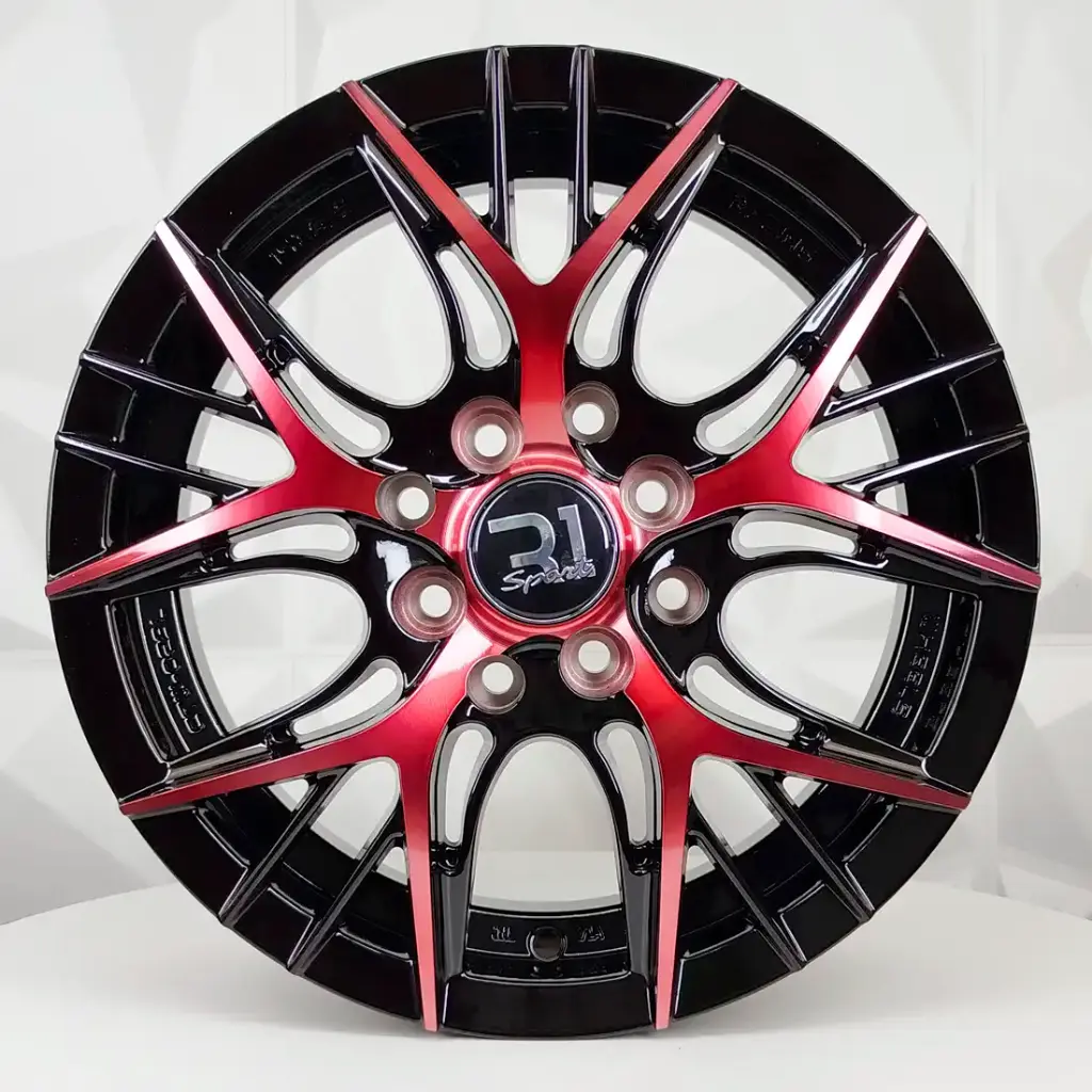 RIN 14X5.5 4-100/114.3 R1 SPORT RGW02 MACHINE BLACK+FACE RED ET38 CB73.1