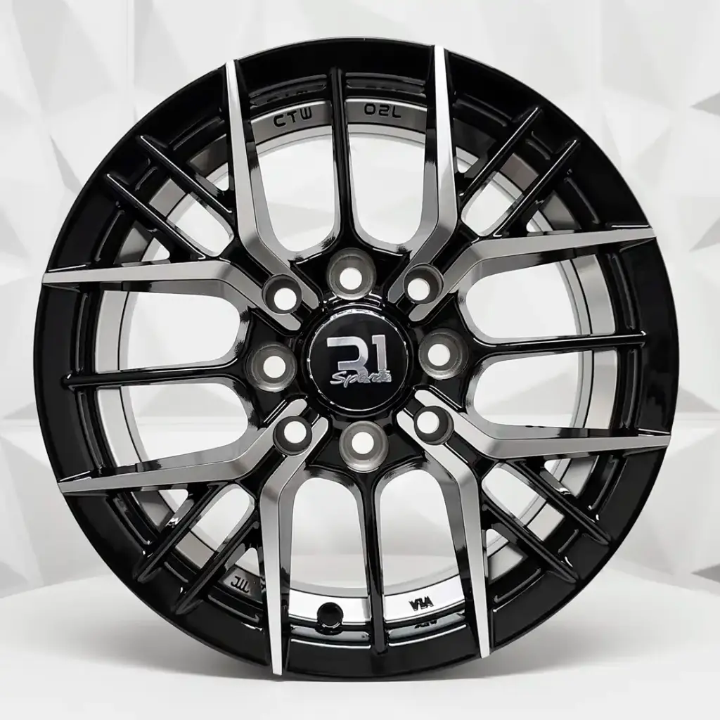 RIN 14X5.5 4-100/114.3 R1 SPORT RGW05 MACHINE BLACK UNDERCUT ET38 CB73.1