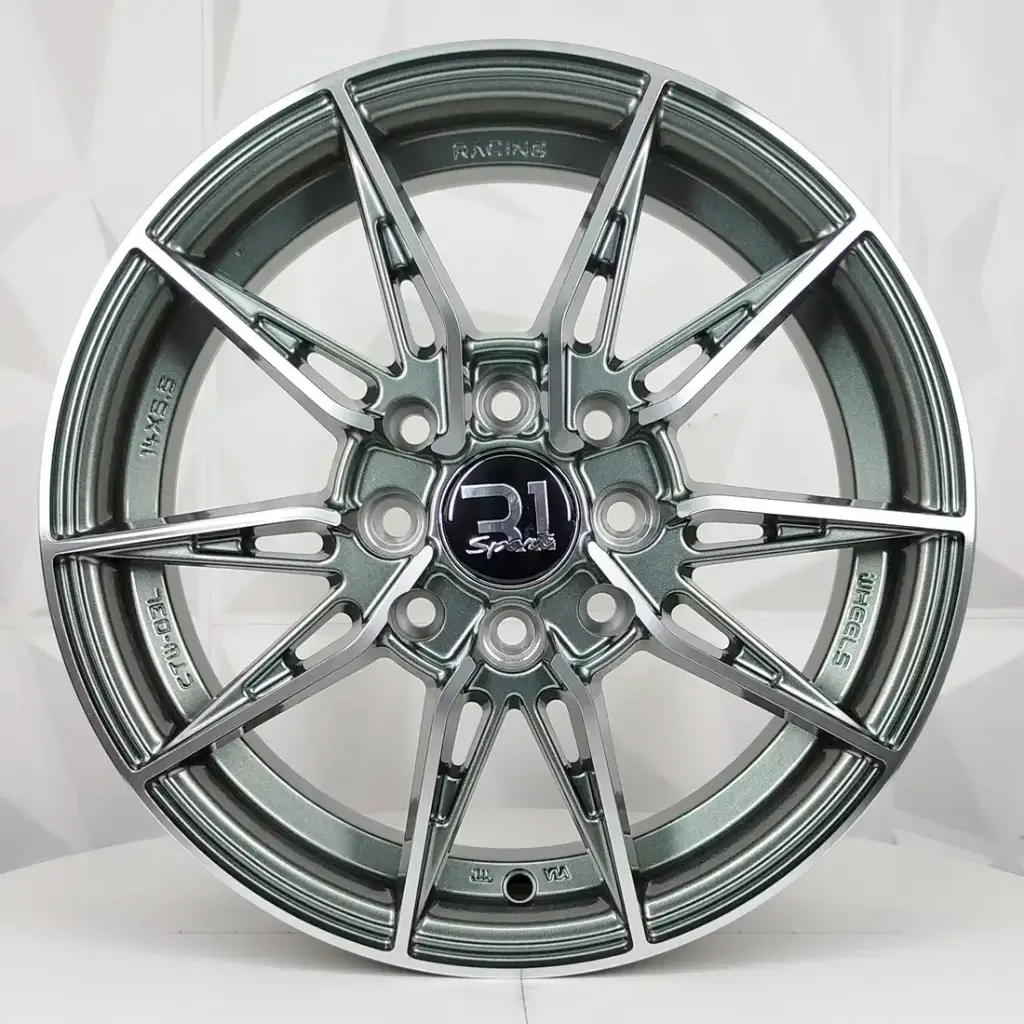 RIN 14X5.5 4-100/114.3 R1 SPORT RGW06 GUNMETAL MACHINE FACE  ET38 CB73.1