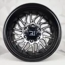 RIN 15X10 6-139.7 R1 SPORT RGW635 MATT BLACK MACHINE FACE ET-44 CB110