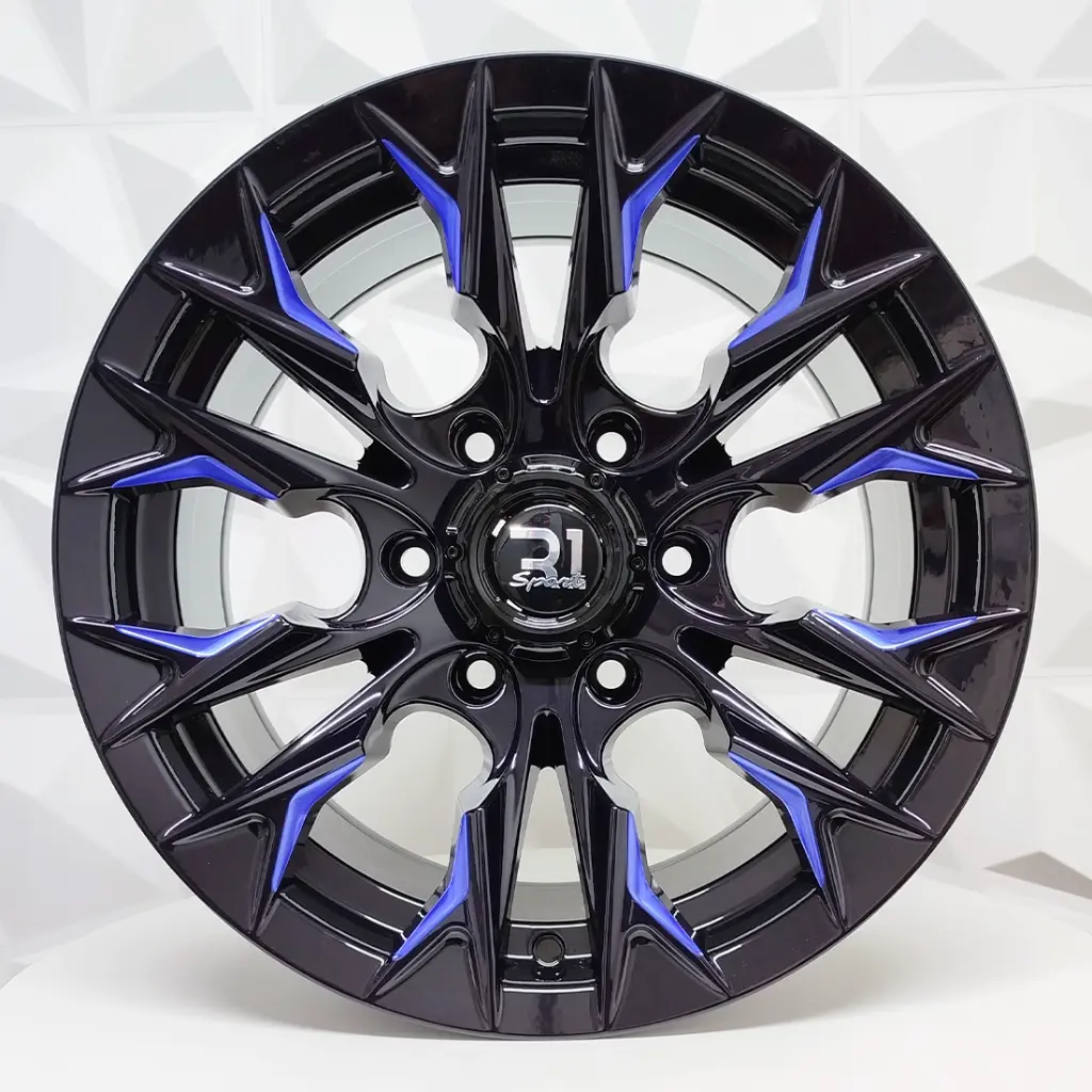 RIN 17X9 6-139.7 R1 SPORT RGW488 BLACK+MILLING BLUE ET0 CB110