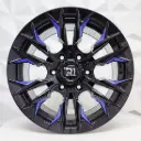 RIN 17X9 6-139.7 R1 SPORT RGW488 BLACK+MILLING BLUE ET0 CB110