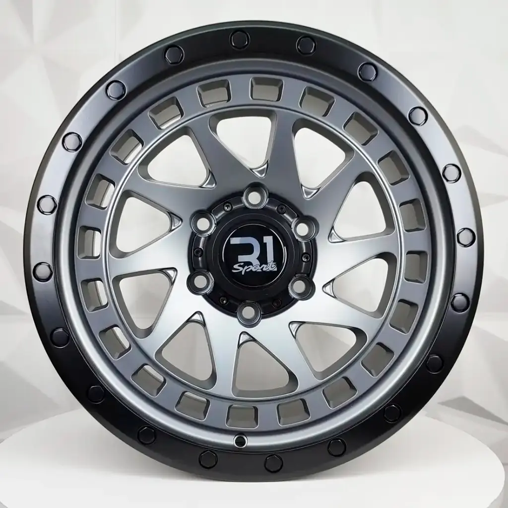 RIN 17X9 6-139.7 R1 SPORT RGW8855 MATT GREY+BLACK LIP ET0 CB110