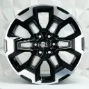 RIN 17X7 6-114.3 R1 SPORT DX406 BLACK MACHINE FACE ET35 CB66.1