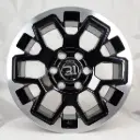 RIN 17X8 6-139.7 R1 SPORT H3431F BLACK MACHINE FACE ET15 CB106.1