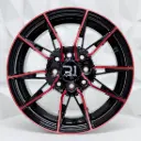 RIN 15X6.5 4-100/114.3 R1 SPORT RGW06 MACHINE BLACK+RED ET38 CB73.1