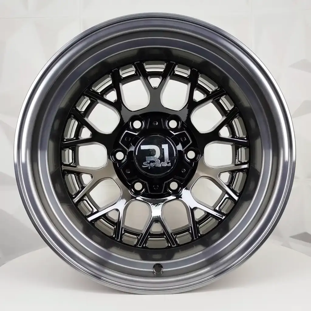 RIN 15X10 6-139.7 R1 SPORT RGW508 BLACK+BLACK LIP ET-44 CB110