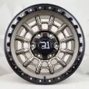 RIN 16X8 6-139.7 R1 SPORT RGW60548 MATT BRONZE+BLACK LIP+CHROME RIVETS* ET0 CB110