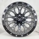 RIN 17X9 6-139.7 R1 SPORT 527 MATT GREY+BLACK LIP+CHROME RIVETS* ET0 CB110