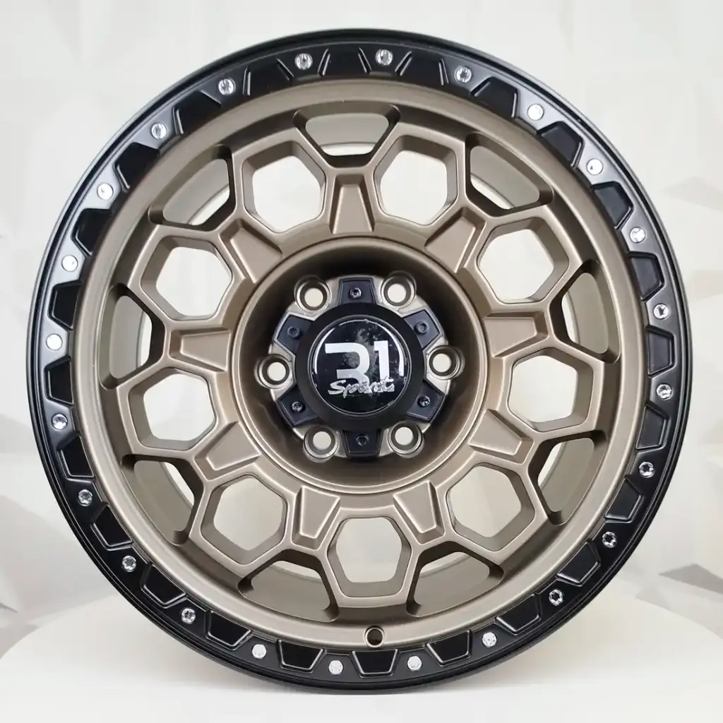 RIN 17X9 6-139.7 R1 SPORT RGW70579 MATTE BRONZE+BLACK LIP+CHROME RIVETS* ET0 CB110