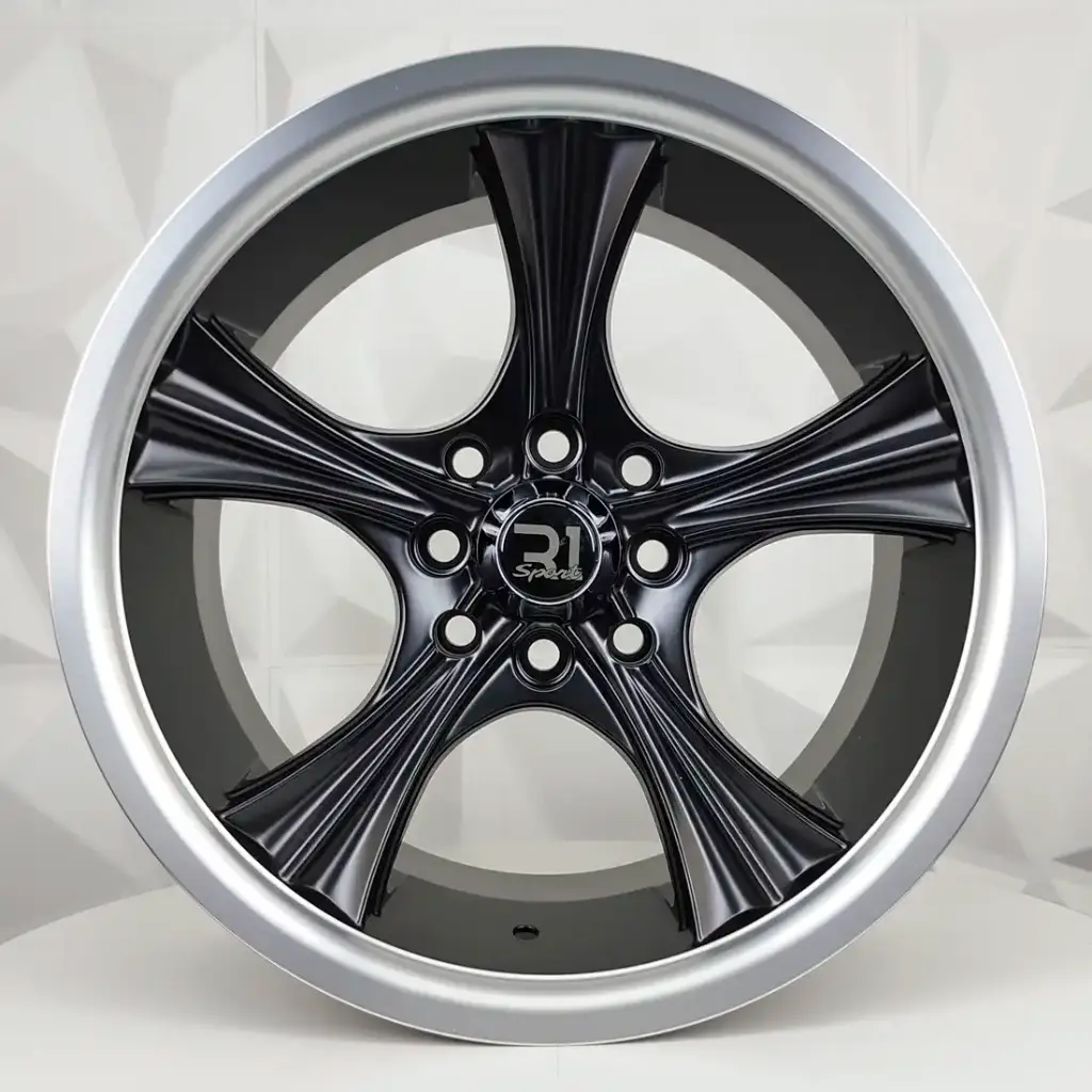 RIN 15X7.5 4-100/114.3 R1 SPORT RGW9957 MATTE BLACK+BLACK LIP ET10 CB73.1