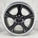 RIN 15X7.5 4-100/114.3 R1 SPORT RGW9957 MATTE BLACK+BLACK LIP ET10 CB73.1
