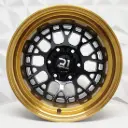 RIN 15X10 6-139.7 R1 SPORT RGW508 BLACK LIP+BRONZE+LIP* ET-44 CB110