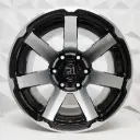 RIN 15X10 5-114.3 R1 SPORT QC1856 BLACK MACHINED FACE MACHINE LIP ET-44 CB73.1
