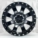 RIN 15X8 5-114.3 R1 SPORT QC829 BLACK MACHINED FACE+RIVETS* ET-15 CB84