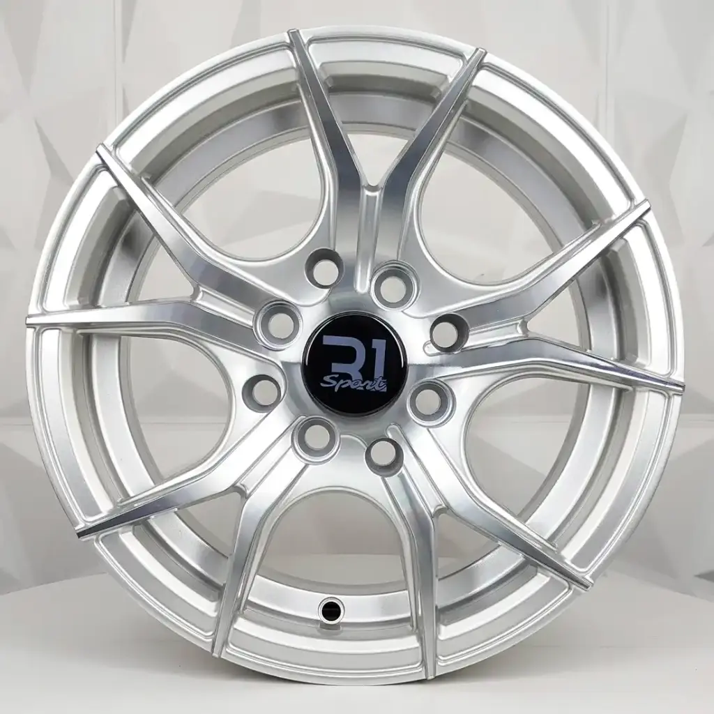 RIN 13X6 4-100/114.3 R1 SPORT QC5107 SILVER MACHINED FACE ET30 CB73.1