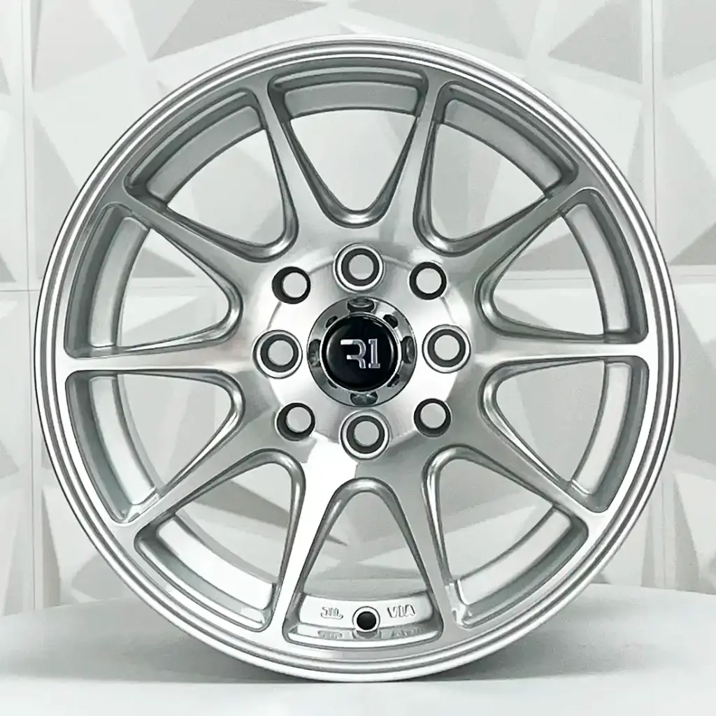 RIN 14X7 4-100/114.3 R1 SPORT QC1518 SILVER MACHINED FACE ET0 CB73.1