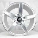 RIN 16X7 4-100/108 R1 SPORT QC5154 SILVER MACHINED FACE ET30 CB73.1