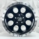 RIN 15X10 5-114.3 R1 SPORT QC812 BLACK MACHINE LIP ET-44 CB83.1
