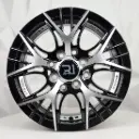 RIN 13X5.5 4-100/114.3 R1 SPORT RGW02 MACHINE BLACK+UNDERCUT ET35 CB73.1 