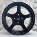 RIN 15X7 4-100 R1 SPORT GL165 MATTE BLACK ET35 CB67.1