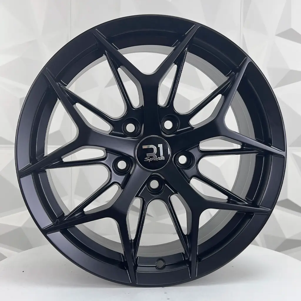 RIN 16X7 5-100 R1 SPORT GL114 MATTE BLACK ET35 CB73.1 