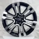 RIN 22X9 6-139.7 R1 SPORT G10 BLACK MACHINE FACE ET24 CB78.1