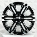 RIN 22X9 6-139.7 R1 SPORT UFO- 6108 BLACK MACHINE FACE ET27 CB78.1