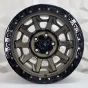 RIN 15X8 5-114.3 R1 SPORT QC1261 FL BRONZE+BLACK LIP+RIVETS* ET0 CB83