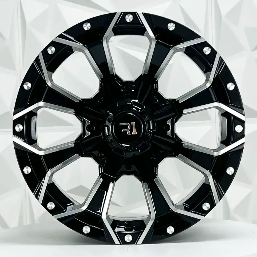 RIN 16X8 5-135 R1 SPORT QC827 FU BLACK MILLING ET10 CB87.1