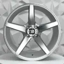 RIN 17X8 4-100 R1 SPORT 367 SILVER MACHINE ET30 CB73.1