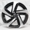 RIN 15X6.5 4-100 R1 SPORT 5233 BLACK MACHINE FACE ET35 CB73.1