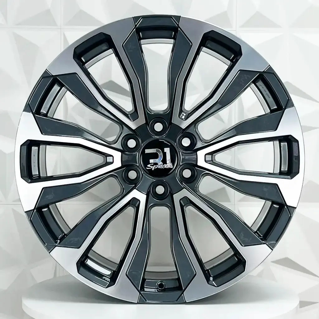 RIN 24X10 6-139.7 R1 SPORT FD671 GUNMETAL MACHINE FACE ET24 CB78.1