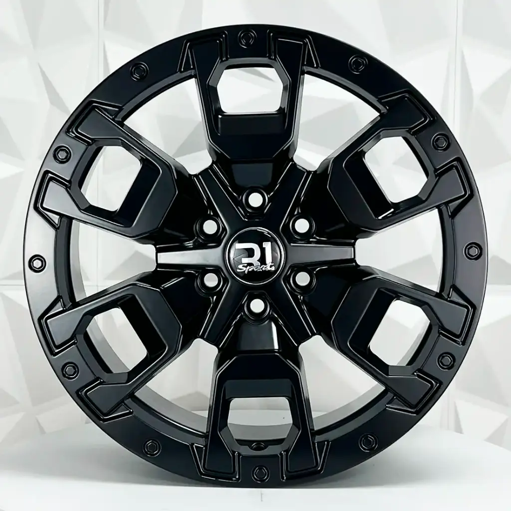 RIN 17X7.5 6-114.3 R1 SPORT DX322 MATTE BLACK ET30 CB66.1