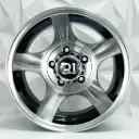 RIN 15X12 5-114.3 R1 SPORT 693 BLACK MACHINE FACE ET-75 CB73.1