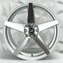 RIN 17X8 5-100 R1 SPORT DX427 SILVER MACHINE FACE ET35 CB73.1
