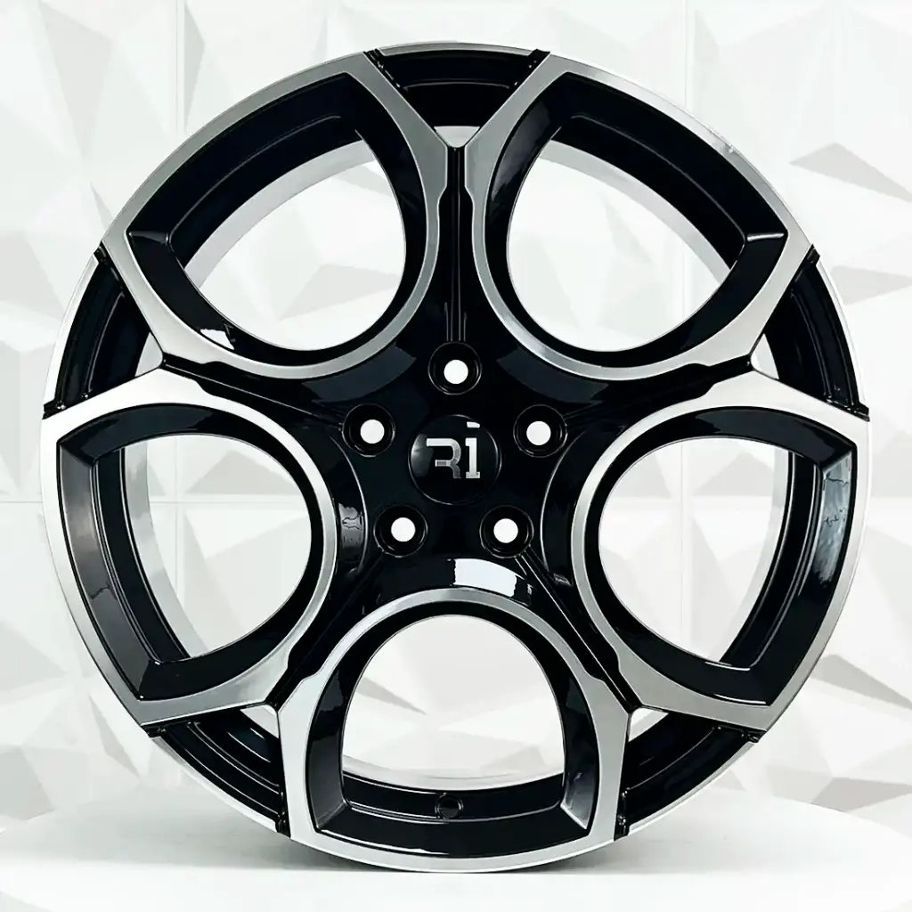 RIN 19X8 5-112 R1 SPORT R3261 BLACK MACHINE FACE ET40 CB57.1