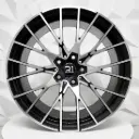 RIN 19X8.5 5-120 R1 SPORT T1216 BLACK MACHINE FACE ET35 CB72.6