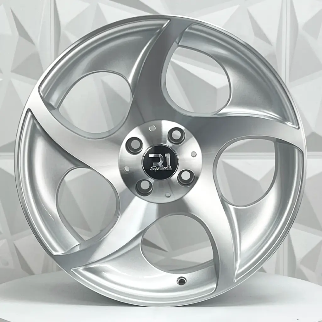 RIN 18X8.5 5-112 R1 SPORT X090 SILVER MACHINE FACE ET45 CB73.1